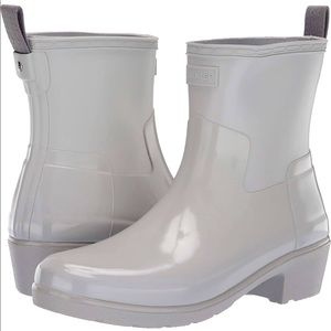 Hunter ref low heel biker rain boots